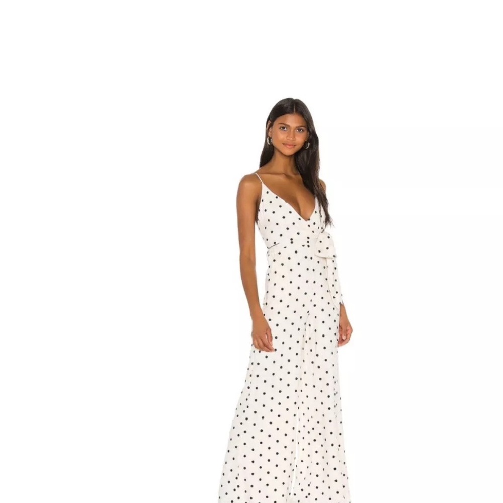 Lainey Jumpsuit in Ivory and Black
TULAROSA